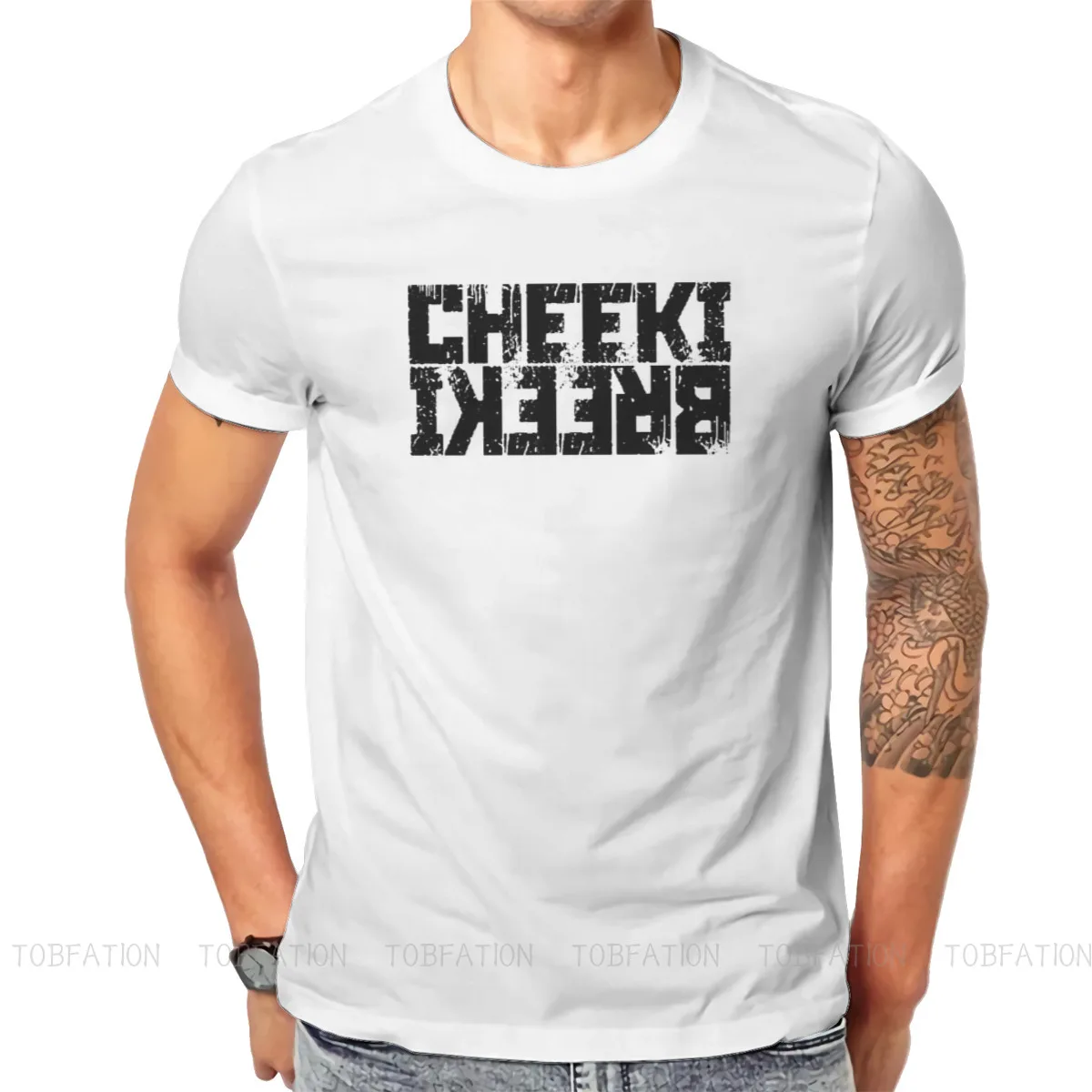 Фото Уникальная футболка Cheeki Breeki бег из тарков медведя USEC Scavs высокое качество хип-хоп