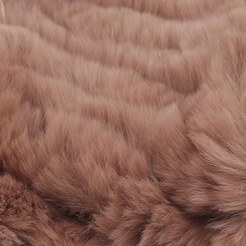 

Rex Rabbit Fur Ring Scarves Warm Soft Women Rex Rabbit Fur Headbands Scarf Handmade Knitted Real Rex Rabbit Fur Scarfs