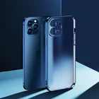 Роскошный прозрачный чехол для телефона с квадратной рамкой для iPhone 12 11 13Pro Max Mini X XR XS 7 8 Plus SE 2020, прозрачный силиконовый чехол