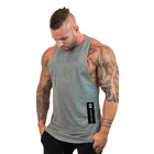 Модный жилет для тренировок, брендовая Повседневная хлопковая майка для спортзала, мужская майка без рукавов, одежда для бодибилдинга, майка для фитнеса, Стрингер, мышцы