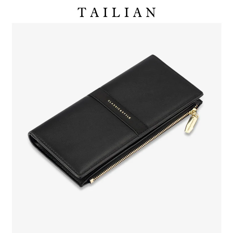 

Women's Wallet Frosted Ultra-thin Zipper Bag Long Clutch Wallet Women
