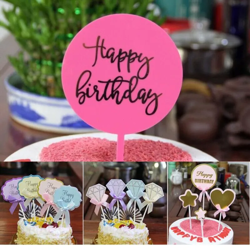 DIY искусственный десерт для выпечки акриловый Кекс дня рождения детский торт