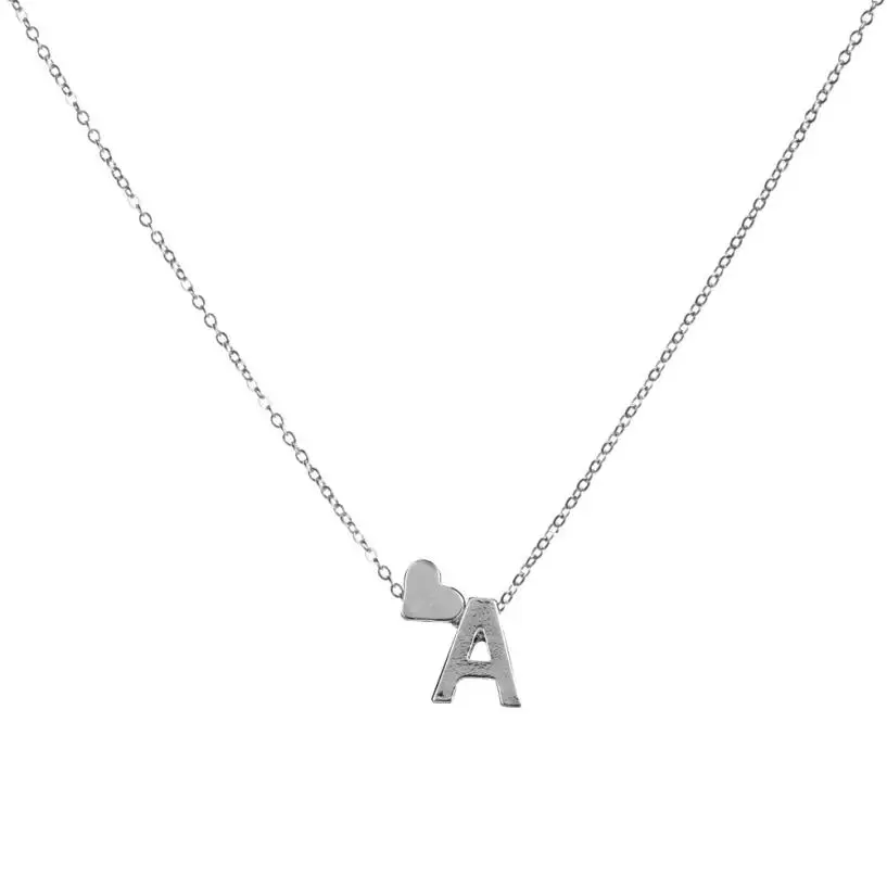 Новинка 2017 Модный женский подарок 26 Английских Букв имя цепочка подвеска