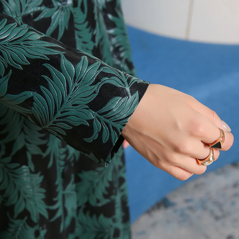 Овчина пальто весна осень женская шуба натуральная кожа куртка одежда 2020