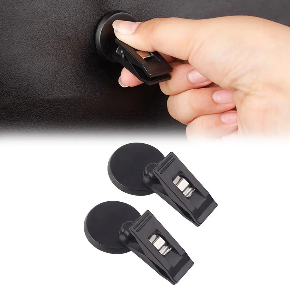 

2PCS Car Access Card Holder Ticket Glasses Clip Multipurpose Clamp Auto Accessories