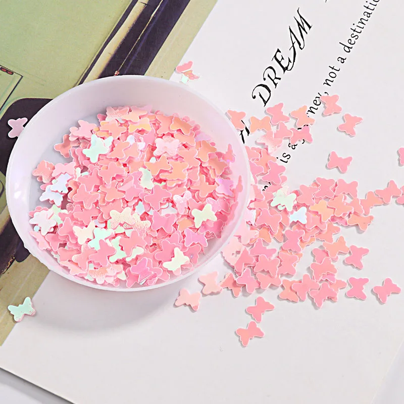 1000Pcs 5*6mm Butterfly Shape Loose Sequins Paillettes for Nails Beauty DIY Glitter Lady manicure wedding decoration confetti | Дом и сад