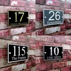 Индивидуальный домашний знак, дверной номер, адрес, табличка, Современная граница