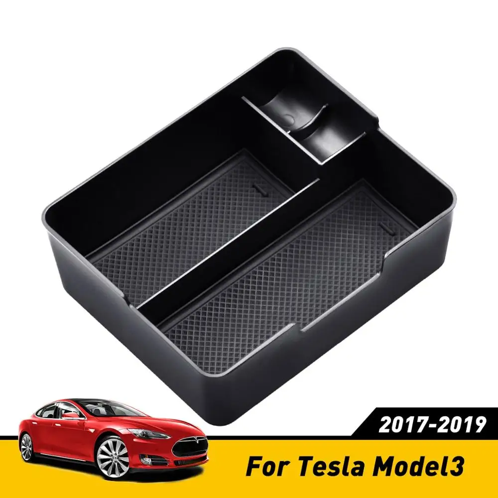 Автомобильный подлокотник для хранения Tesla Model 3 2019 2020 2017 2018 аксессуары
