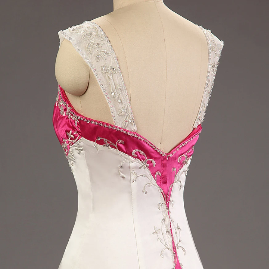 Новинка атласное свадебное платье в готическом стиле с квадратным вырезом