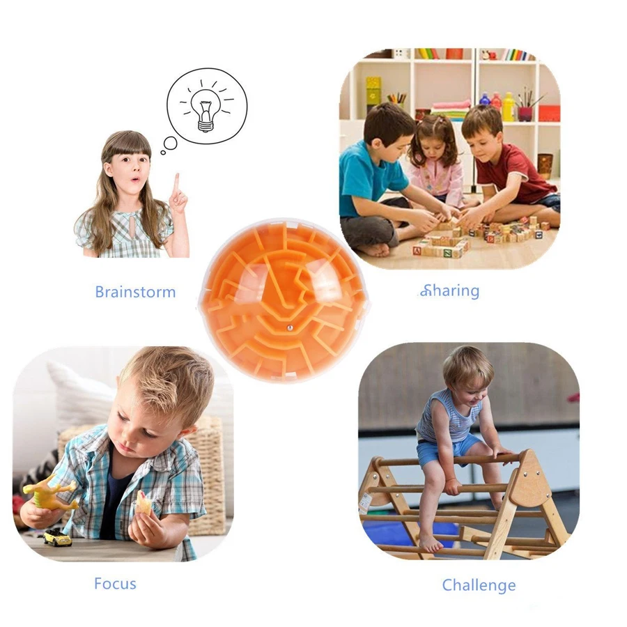 Лабиринт мяч мини 3D Волшебная головоломка интеллект и идея Perplexus лабиринт игра IQ