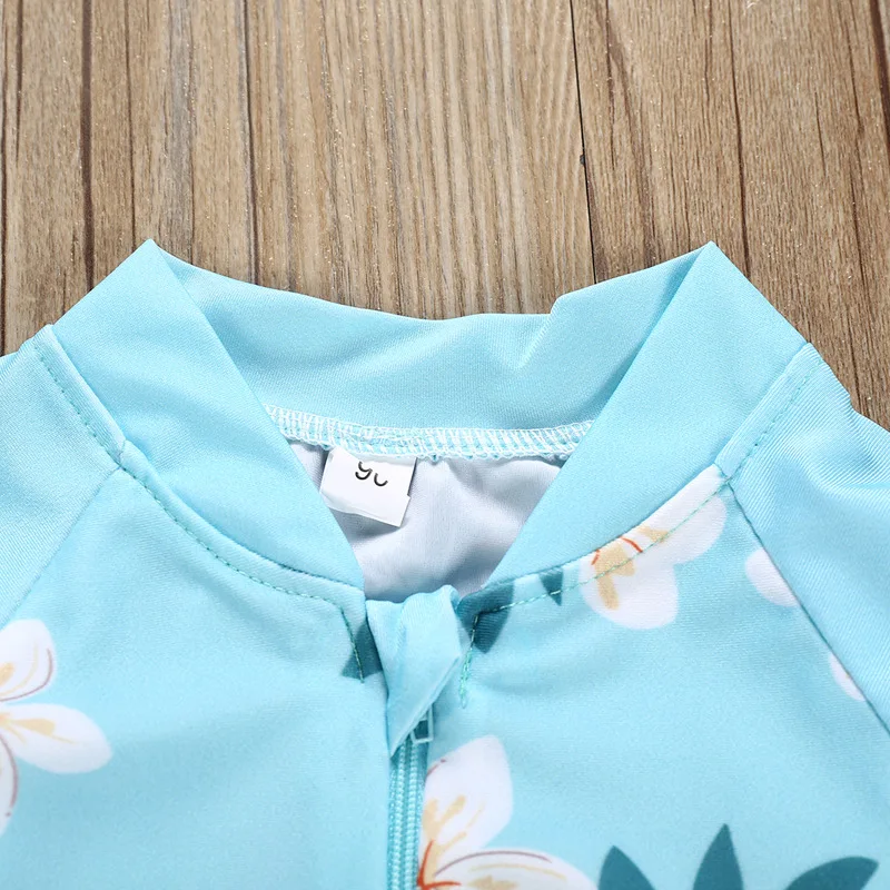 Mossha/детский слитный купальник для маленьких девочек с цветочным принтом бикини