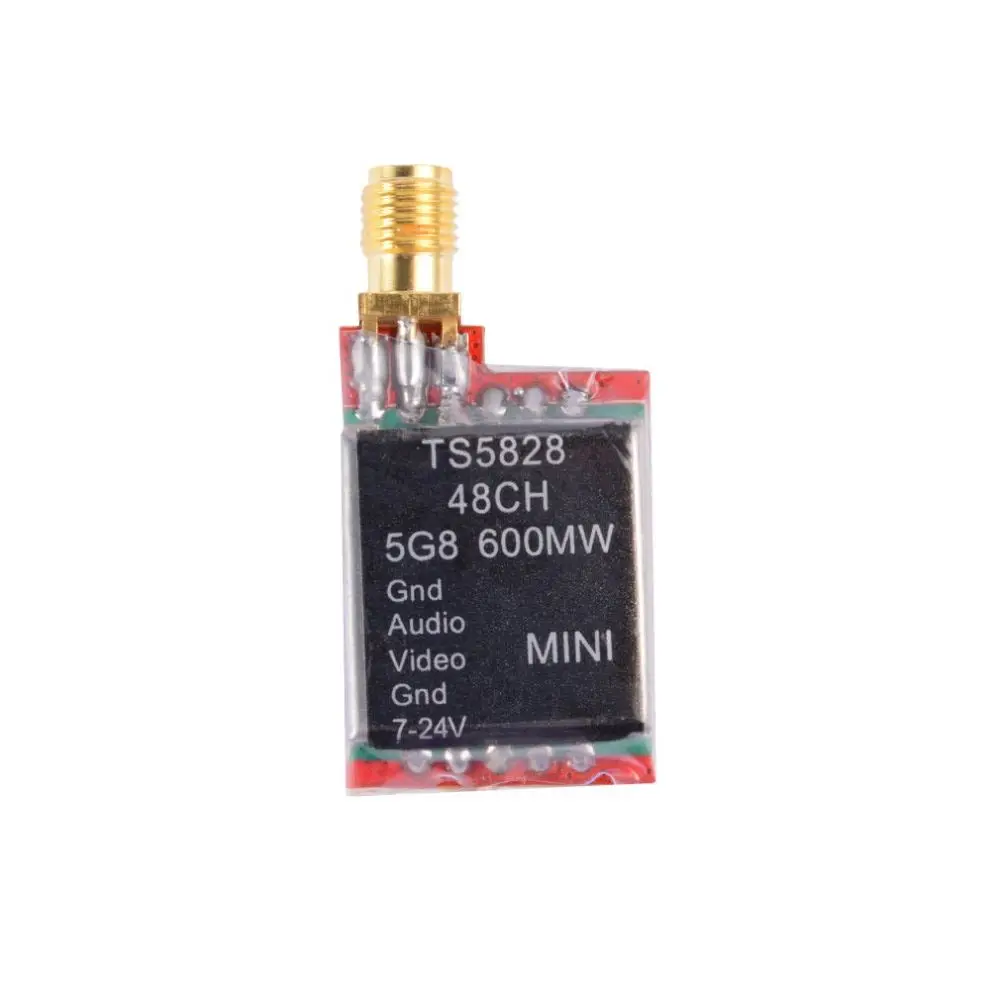 

TS5828 5828 5.8G 600MW 48 Channel Mini Lightweight AV Audio Video Wireless Transmitter Module For Drones RC Racer Multi-copter