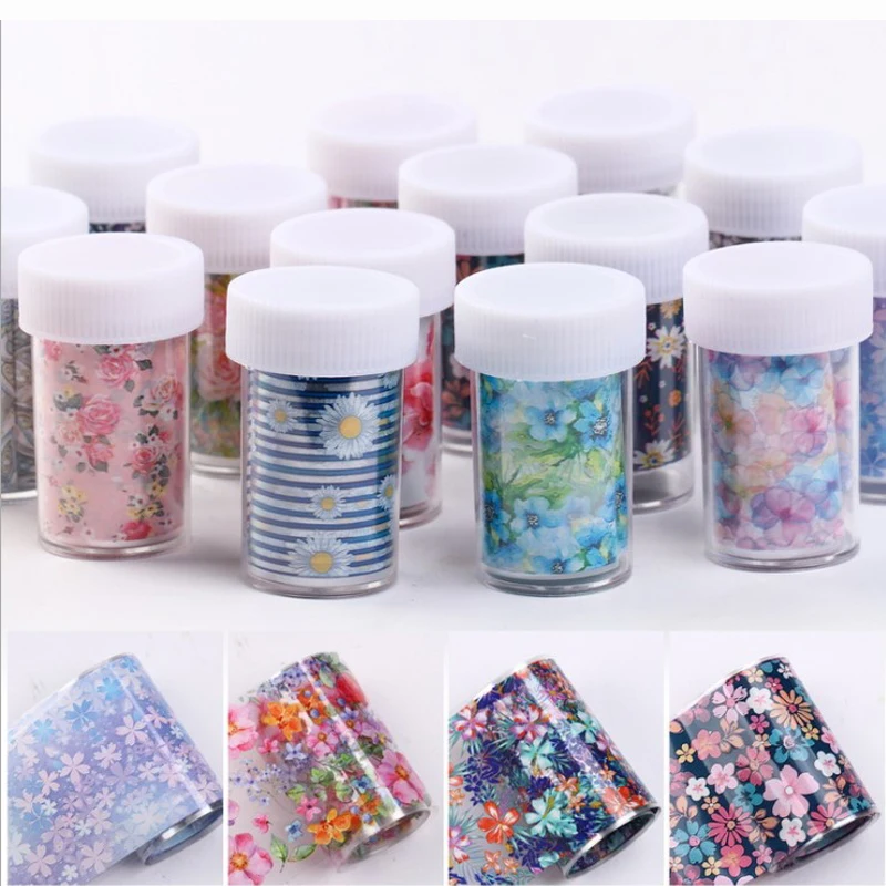 Новинка 1 шт. 4*100 см Фольга для ногтевого дизайна переводные наклейки смешанные