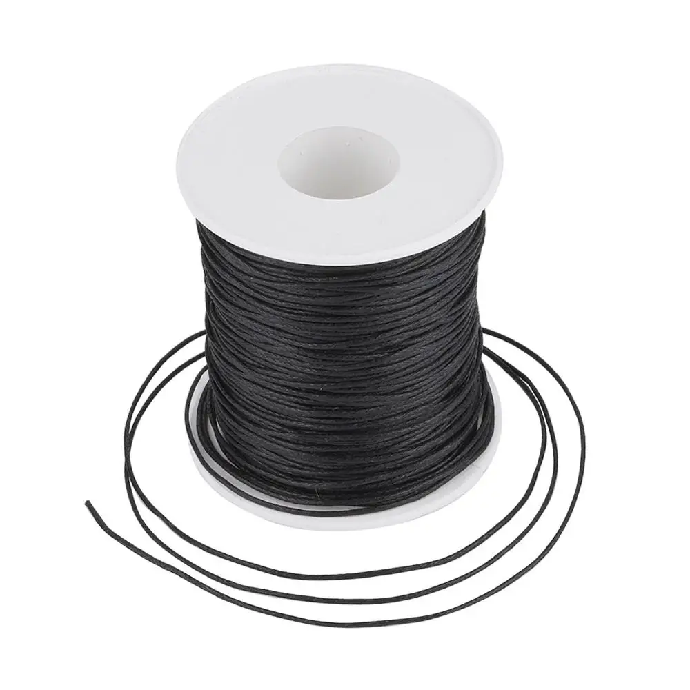 1 мм Вощеные хлопчатобумажные нити шнуры для самостоятельного изготовления