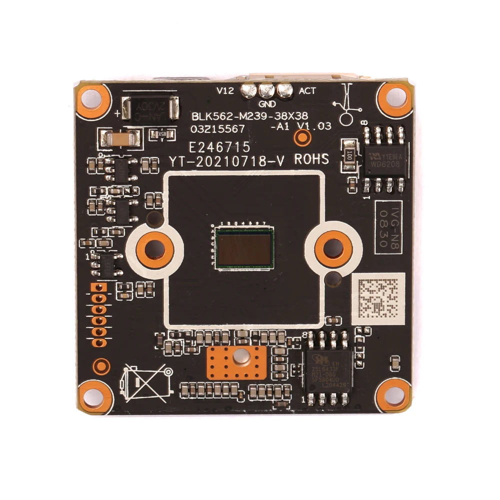 NT98566 SC8239 8MP H.265 HD IP плата модуля камеры 3840*2160 CMOS сети CMS XMEYE RTSP распознавание лица