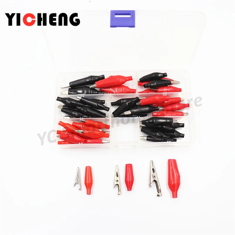 44 шт. DIY коробка для хранения зажим типа крокодил Тестовый шнура питания с