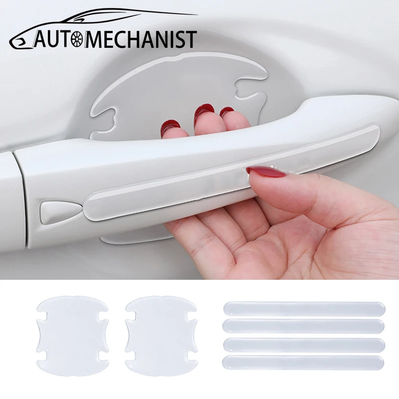 

Car Door Bowl Handle Protector Film Sticker Door Handle Cup Scratch Guards Film For Volkswagen Toyota Audi BMW Exterior Parts