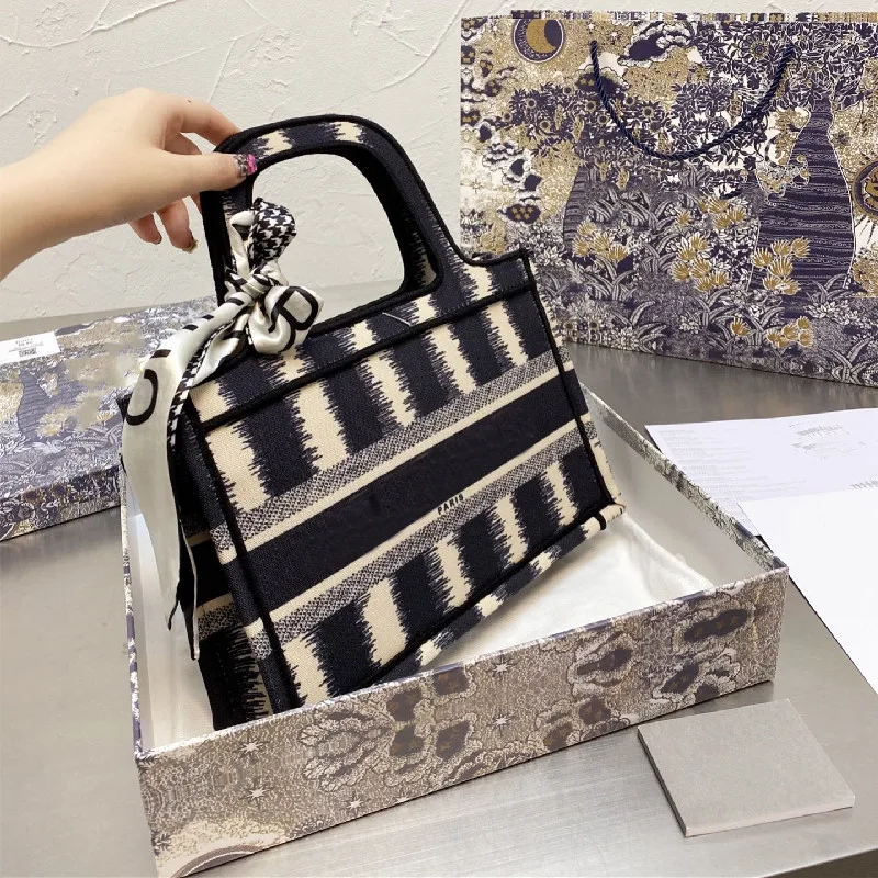 

Book Tote series Designer bag printing D-Stripes satchel handbag lady bag luxury brand sac de luxe femme mochila bolso mujer