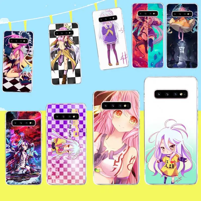 HPCHCJHM No Game NO life аниме черный ТПУ мягкий резиновый чехол для телефона Samsung S9 plus S5 S6 S7