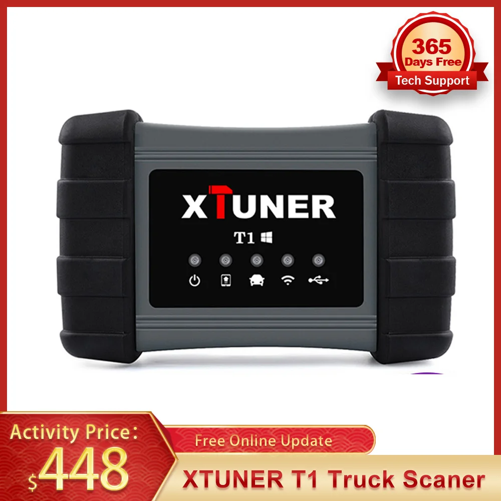 Сканер xтюнер T1 для тяжелых грузовиков Автомобильный сканер подушек