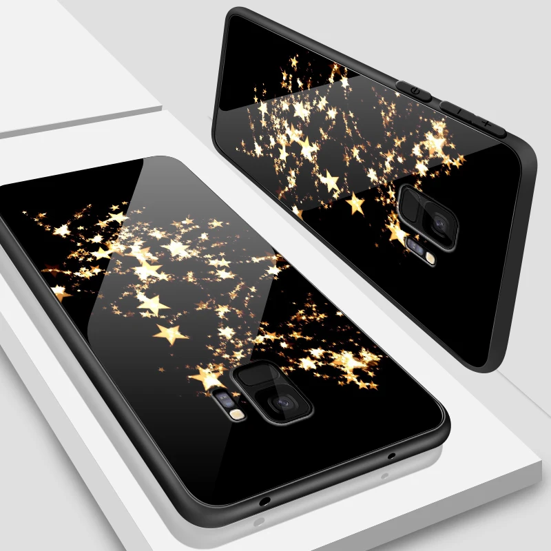 W361 for OnePlus 3T 3 5 6T 5T 6 7 7 Pro Anti Knock Tempered Glass Cover for Samsung Galaxy S9 S8 S10 Plus Printing Fancy Phone Case - Цвет: W361