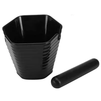 hexagonal style coffee knock box non slip coffee grounds bucket with knock for kitchen coffee bar household black