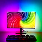 Подсветка сделай сам для компьютера, настольного ПК, экран, подсветка 5050 RGB, цвет мечты, USB WS2812B, Светодиодная лента, дисплей от 17 до 39 дюймов