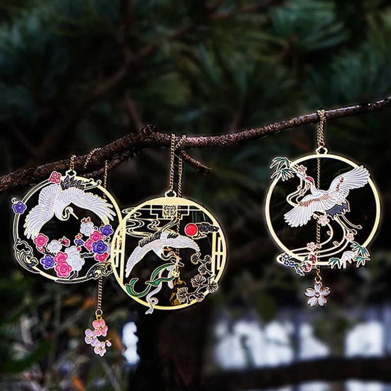 1 шт. цветная яркая креативная Закладка-кран в китайском стиле латунная