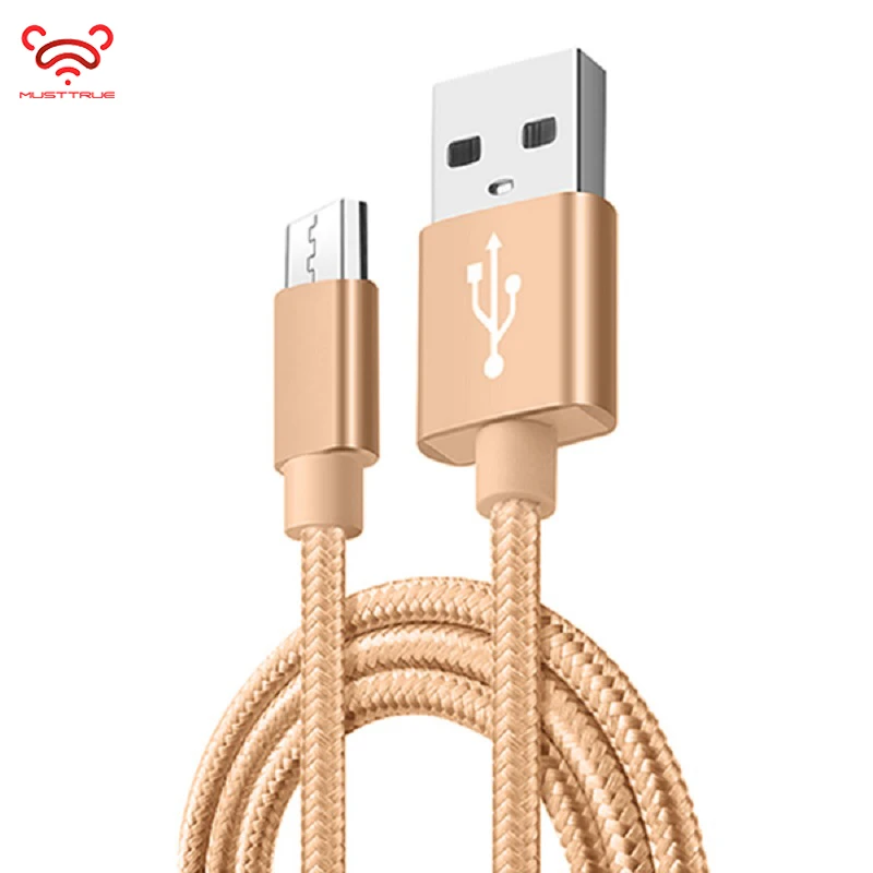 MUSTTRUE Micro USB кабель для samsung S7 S6 нейлоновый зарядный USB кабель для huawei Xiaomi Redmi LG Android телефон быстрое зарядное устройство Шнур