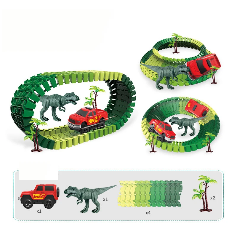Новинка 2019 Детский Электрический динозавр игрушки Железная дорога магический