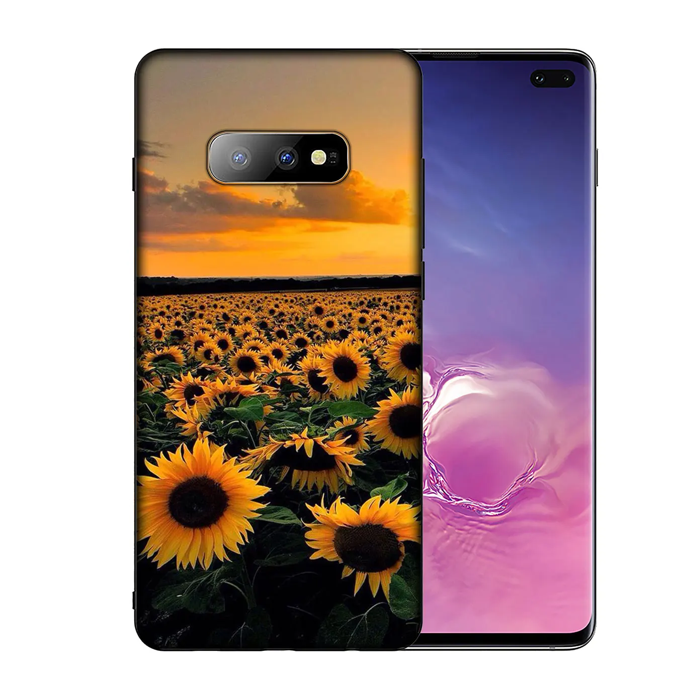 Мягкий силиконовый чехол IYICAO из ТПУ с желтым цветком подсолнухом для Samsung Galaxy S20