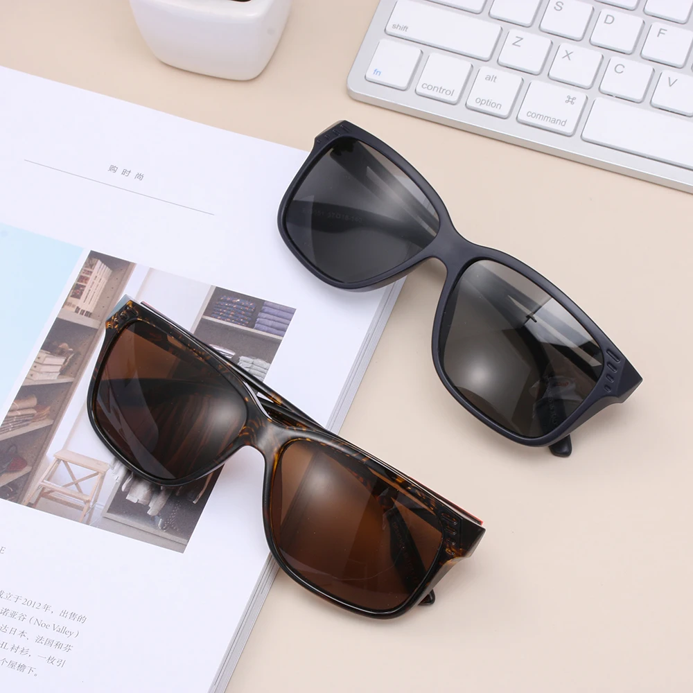 Мужские дорожные солнцезащитные очки UV400 поляризационные модные солнечные в