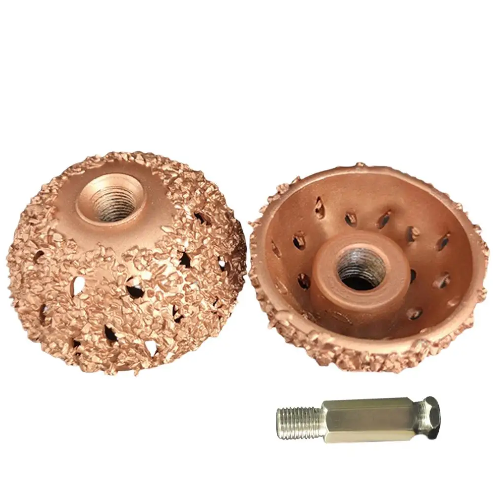 

40MM Polishing Wheel Tire Repair Tool Tungsten Alloy Grinding Polisher Coarse Grit Buffing Wheel Kits with Linking Rod Adapter
