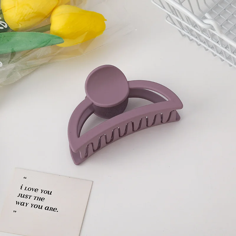 

LOVOACC 6 Colors Candy Color Hair Clamps Cross Geometric Yellow Green Purple Acrylic Hair Clip Korean Cute Hair Accessories 2021