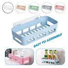 Простота установки Полка Органайзер настенный Nailless душевой уголок для хранения в ванной, на кухне держатель стеллаж для выставки товаров магазина