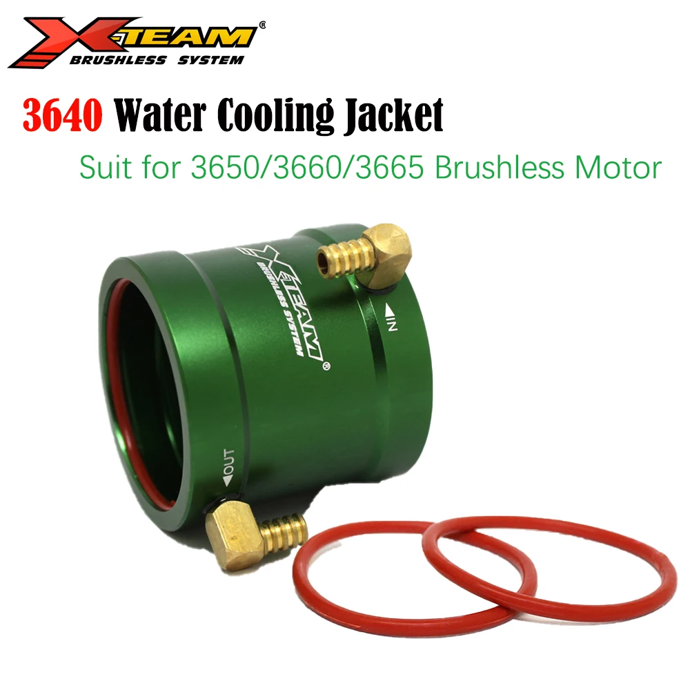 

X-TEAM Rc Boat Motor CNC Metal Water Cooling Jacket 3640 for 3650/3660/3665 RC Boat Brushless Motor