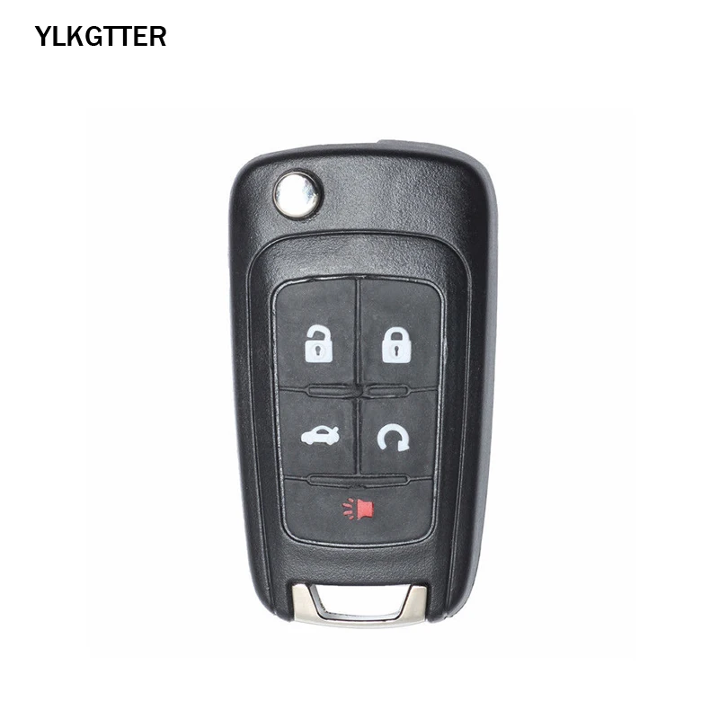 

YLKGTTER 5 Button Flip Folding Remote Key Suit For Buick Lacrosse Encore Regal Verano
