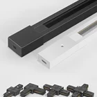 2 шт.лот Светодиодный Трековый светильник 0,5 м 2 провода электрифицированная направляющая с пятнами светодиодные трековые светильники направляющие для одежды магазина домашнего освещения