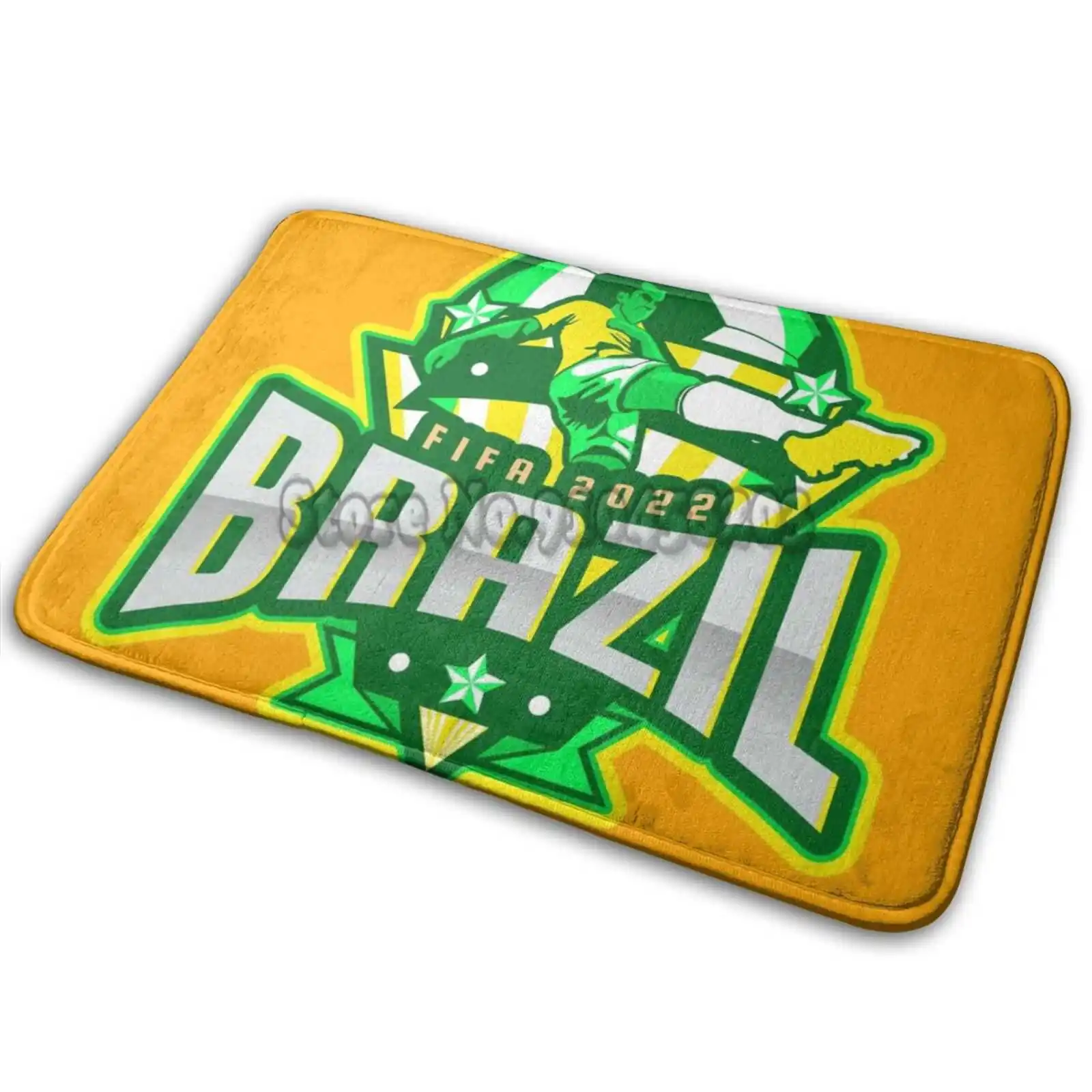 Бразильская ФИФА 2022 нескользящий коврик для ванной комнаты кухонный