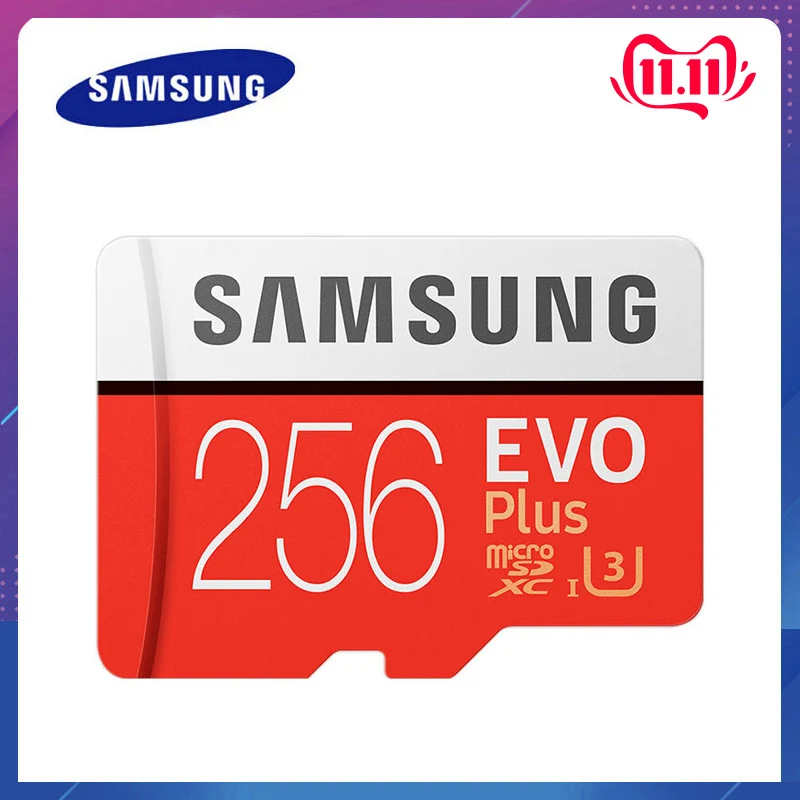 Samsung micro sd карта 32 ГБ 64 128 256 Гб памяти 100 МБ/с. карты карт SDHC SDXC C10 U3 4K tf со скидкой |