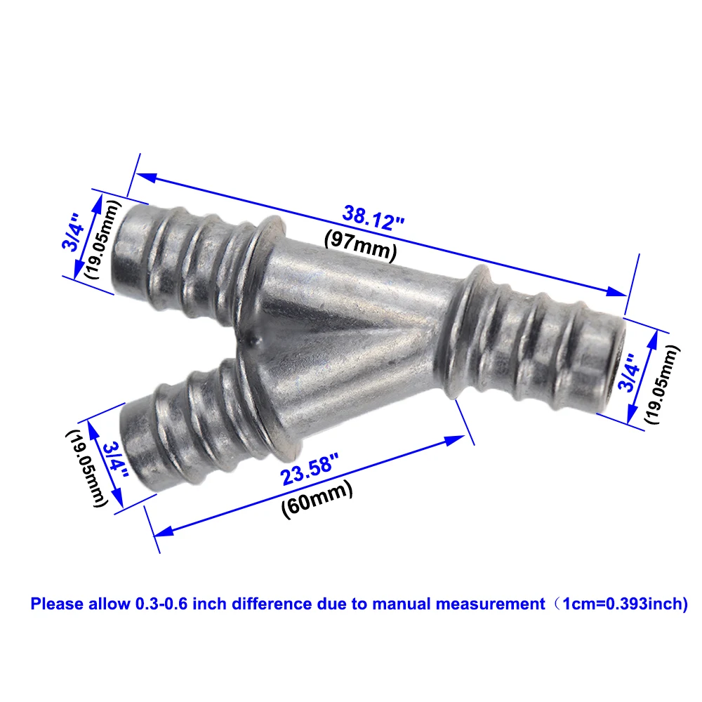 Алюминиевый шланг отопительного возврата ОВКВ Y образный соединитель для