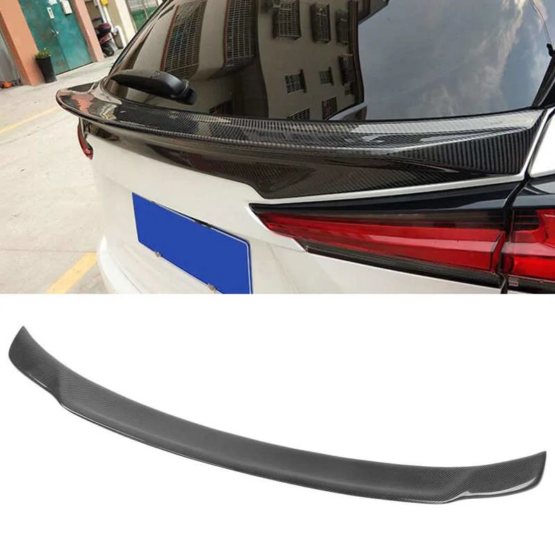 

Carbon Fiber Rear Spoiler Wing with Double-Sided Tape Fit for Lexus NX200 200t 300h 2019 2020 Car style
