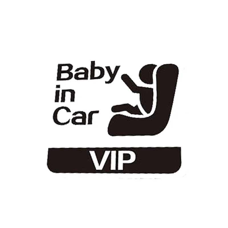 

Personalized Car Stickers Fashion BABY IN CAR VIP Cute Waterproof and Sunscreen Vinyl Decal Accessories,17cm*14cm