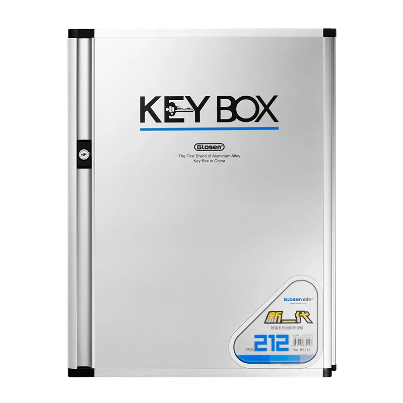 

B8212-bit ящик для ключей, алюминиевый настенный многофункциональный шкаф управления ключами для отеля