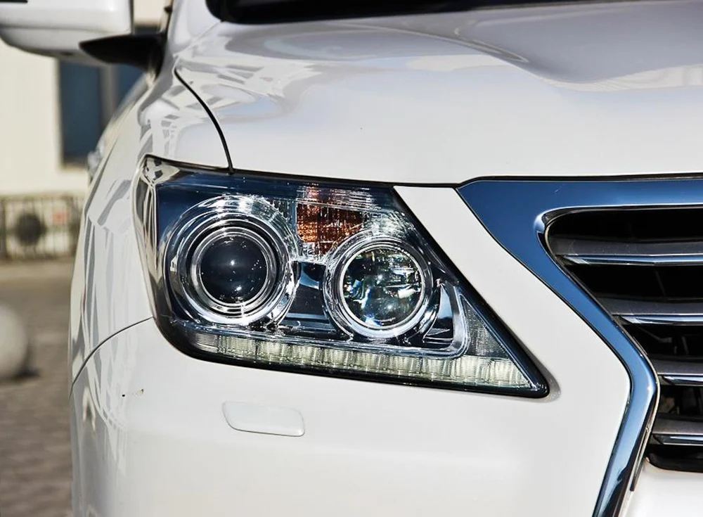Для Lexus LX570 2007 2008 2009 2010 2011 2012 2013 фары автомобиля прозрачные линзы автомобильный брелок крышка