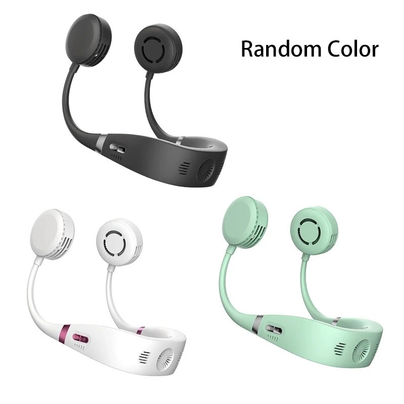 

Bladeless Neck Fan USB Rechargeable Ice Sense Fan 360 Degree Rotation Portable Cooling Fan for Outdoor-Random Color
