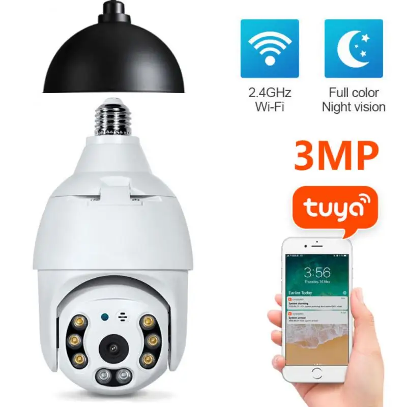 Умная IP-камера E27 3 Мп Wi-Fi 1080P PTZ | Безопасность и защита