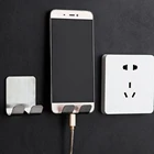 Крутой держатель для штепсельной вилки из нержавеющей стали, самоклеящийся держатель для зубных щёток мобильного телефона, уборной, настенный крючок для чашек, органайзер высокого класса