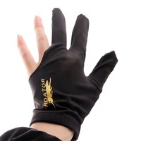 1pcs biliardo smooth left hand embroidery lycra fabrics gloves three finger separate finger glove billiard accessories