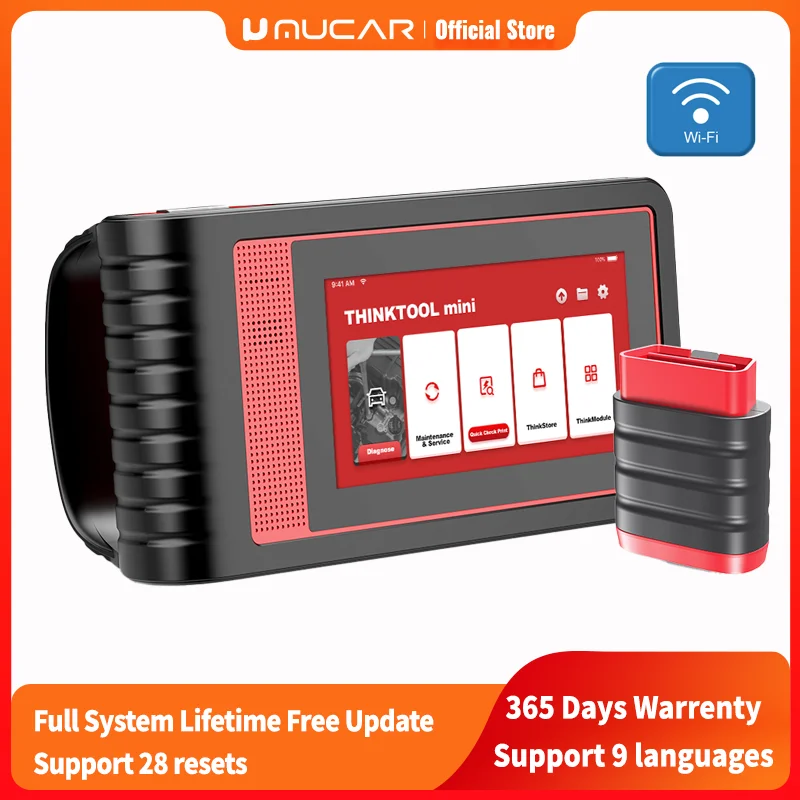 

MUCAR THINKTOOL Mini Full System Lifetime Free Update OBD2 Scanner IMMO Key Programming ECU Coding Car Diagnostic Tool